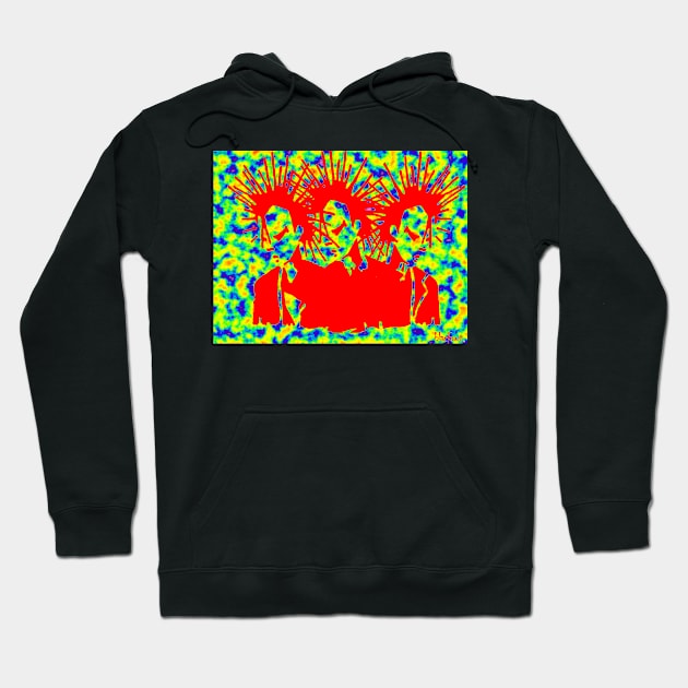 Punk Gang Rainbow by Blackout Design Hoodie by Blackout Design